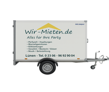 Kühlanhänger zur Miete 1,5 t