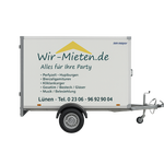 Kühlanhänger zur Miete 1,5 t