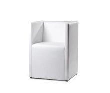 Loungesessel / Cocktailstuhl / Clubsessel QUBIC1 in weiß