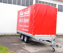 Tandem Hochlader mit Plane und Spriegel 2700 kg Gesamtgewicht