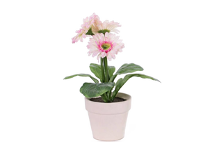 Gerbera-Kunstblumen Pink 6er Set mieten – Miettisch, Eventtisch, Veranstaltungstisch, Partytisch