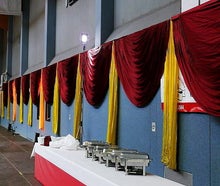 Stoffbögen Großraumdekoration