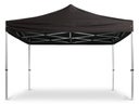 Pavillon 3m x 3m - Faltpavillon Schwarz