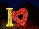 I love  - Herz beleuchtet