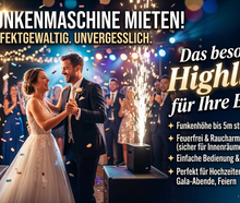 Kaltfunkenmaschine – Der spektakuläre Funken-Effekt für Hochzeiten, Geburtstage & Events