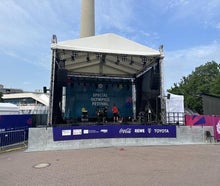 Bühne 10m x 8m, Open Air Stage, Groundsupport, Prolyte