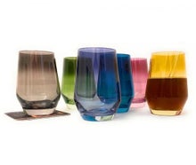 Wasserglas Leonardo -Puccini - grün, blau, rot, grau