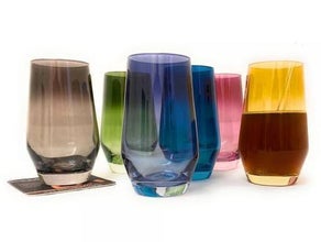 Wasserglas Leonardo -Puccini - grün, blau, rot, grau