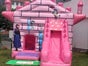 Profi Hüpfburg Springburg rosa Prinzessin Schloss Märchenschloss mit Rutsche und Sonnendach leihen mieten - Galerie - Bild 3