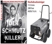 280bar Kaltwasser-Hochdruckreiniger für die professionelle Reinigung