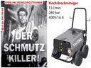 280bar Kaltwasser-Hochdruckreiniger für die professionelle Reinigung