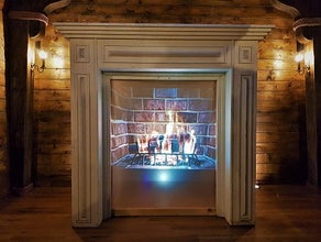 Kamin - Video Projektion