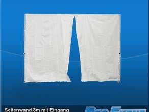 Seitenwand 3m mit Eingang