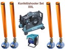 Konfettishooter XXL - 4er Set komplett  - Konfettikanone