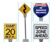 Highway Traffic Display, USA, Highway, Route 66, Traffic, Autobahn, Verkehrsschilder