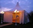 Pagodenzelt mit Boden, 5x5m