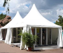 Zelte: 8 x 8 L-Form