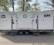 Hochwertiger Sanitäranhänger mieten - Komfort & Hygiene für Ihre Veranstaltung (Toilettenwagen, Kloanhänger, Klowagen, Toilletenanhänger)