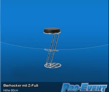 Barhocker Z-Fuss schwarz