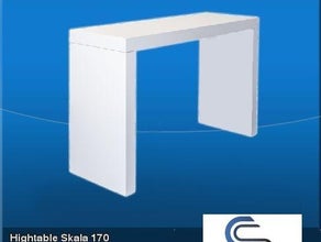 Hightable Titan 130 Stehtisch Hochtisch Brückentisch