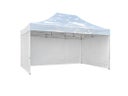 6x4m Faltpavillon Zelt mieten | Eventzelt Partyzelt Wetterschutz | weißes Pop-up Pavillon für Hochzeit, Geburtstag, Firmenfeier