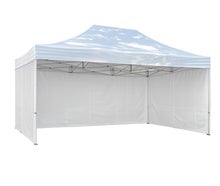 6x4m Faltpavillon Zelt mieten | Eventzelt Partyzelt Wetterschutz | weißes Pop-up Pavillon für Hochzeit, Geburtstag, Firmenfeier