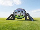 Torwand, fast 4,5 Meter hoch
