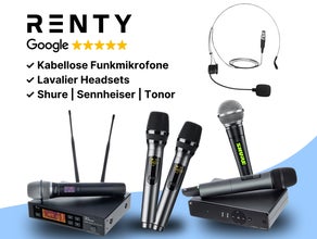 Funkmikrofon mieten ab 19,90 €: für Rede, Trauung und Firmenfeier ✓ Handmikrofon oder Headset ✓ kautionsfrei
