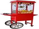 Profi Popcornmaschine mit Wagen Popcornmaker XXL Fun Food Event Party Messe frisches warmes Popcorn - Galerie - Bild 1