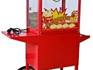 Profi Popcornmaschine mit Wagen Popcornmaker XXL Fun Food Event Party Messe frisches warmes Popcorn