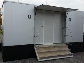 Hochwertiger, mobiler Sanitärwagen, Toilettenwagen Klowagen WC