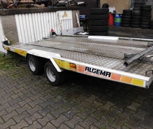 Verschiedene Transportanhänger f. Kfz. - Fahrzeugtransporter - Anhänger mit Plane