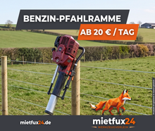 Benzin Pfahlramme / Rammgerät (52cc / 1500W)