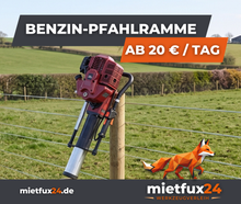 Benzin Pfahlramme / Rammgerät (52cc / 1500W)