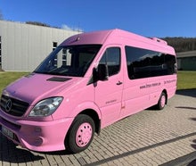 Partybus Junggesellenenabschied Pink für JGA - Pinker Partybus Eventbus - Perfekt für Junggesellenenabschied