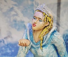 Märchen Diorama Eisprinzessin, Märchendekoration, Winter Dekoration