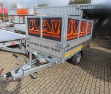 Heckkipper 1500 KG mit Aufsatz zu vermieten. PKW Anhänger mieten