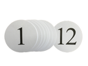 Tischnummern Set 1-12 mieten – Miettisch, Eventtisch, Veranstaltungstisch, Partytisch, Tischzubehör
