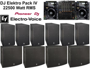 Lautsprecheranlage DJ  Elektro Pack IV - Komplettsystem