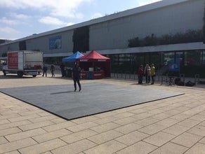 Tanzfläche 7,5 m x 7,5 m / Tanzparkett / Multifunktionsboden / Zeltboden / Messebelag / Hallenboden / Allzweckboden / Hygieneboden / Tanzboden