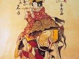 Geisha mit Flöte - Kulisse, Asien, Japan, Frau