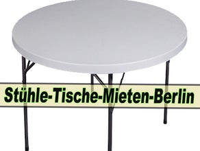 Banketttisch Ø 1,50m oder Ø1,80m - rund, klappbar