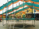 Trampolin FUNRING mit Sicherheitsnetz 4,20 Meter Durchmesser.