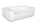 Loungesofa / Couch / 2-Sitzer Kunstleder QUBIC2 in weiß
