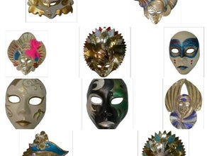 Venezianische Masken, Venedig, Karneval, Maskenball, Ball