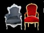Thron Golden / Sessel Gold / Stuhl Gold / Barocksessel / Weihnachtssessel - Galerie - Bild 2