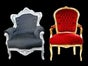 Thron Golden / Sessel Gold / Stuhl Gold / Barocksessel / Weihnachtssessel - Galerie - Bild 2