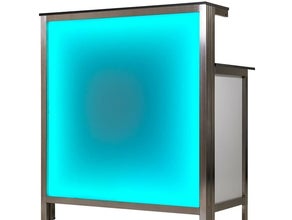 Cocktailbar / Bar / Theke / Barelement / Bartheke / Cocktailtheke / Thekenelement / klappbar / mit LED Beleuchtung mieten