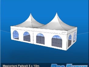 Mastertent Faltzelt 5 x 10m Partyzelt Hochzeit