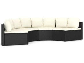 Rattan Lounge / Sofa / Couch rund